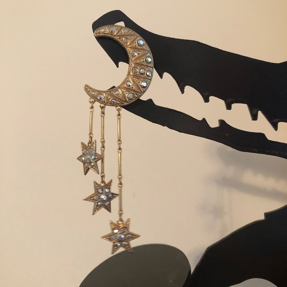 Kirks Folly Moon and stars earrings - Picture 5 of 6